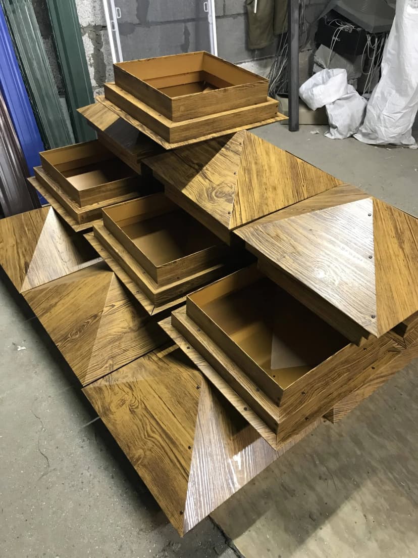 колпак на забор под дерево